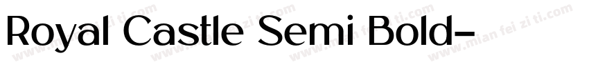 Royal Castle Semi Bold字体转换